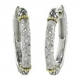 18K/Silver Diamond Earrings