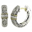 18K/Silver Diamond Earrings