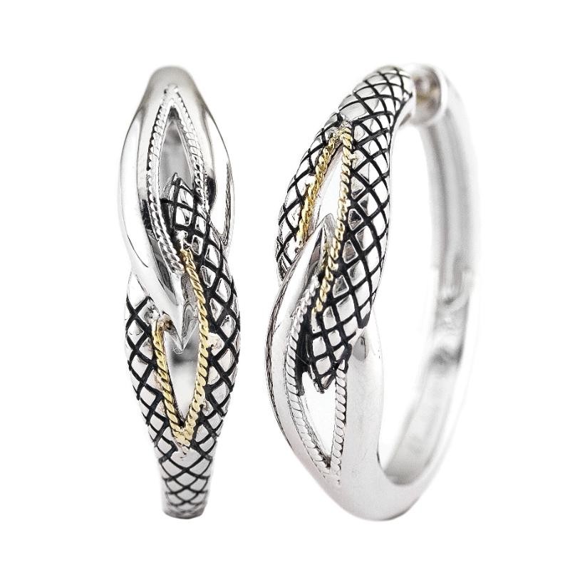 18K/Silver Earrings