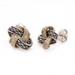 18K/Silver Diamond Earrings