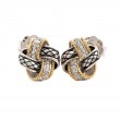 18K/Silver Diamond Earrings