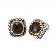 18K/Silv 7M Cush Garnet Er