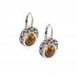 Silver Citrine Earrings