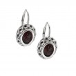 Silver Garnet Earrings