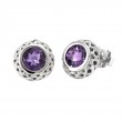 Silver Amethyst Earrings