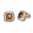 Silver Citrine Earrings