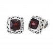 Silver Garnet Earrings