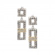 18K/Silver Diamond Earrings