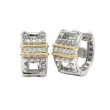 18K/Silver Diamond Earrings