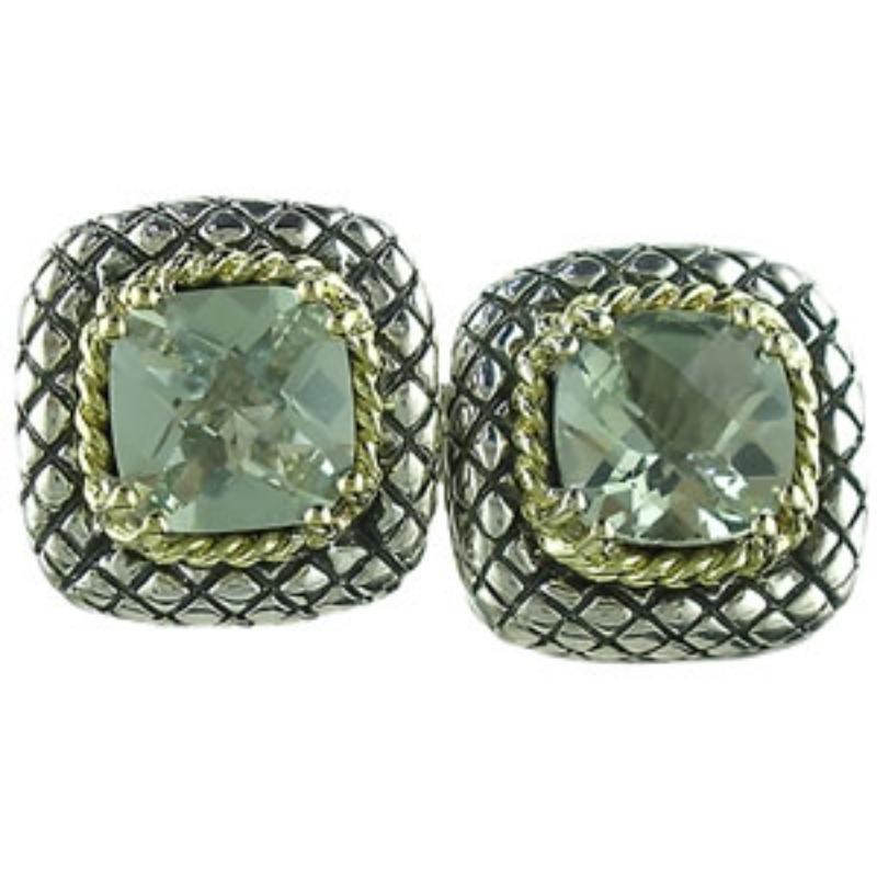 18K/Silv 7M Cush Green Am Er