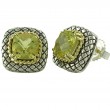 18K/Silv 7Mm Lq Earrings