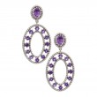 Silver Amethyst Earrings