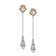 18K/Silver Diamond Earrings