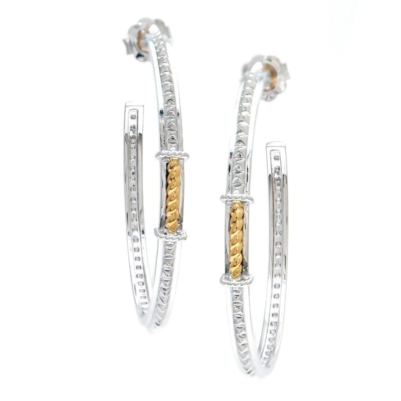18K/Silver Earrings