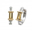 18K/Silver Citrine Earrings