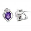 Silver Amethyst Earrings