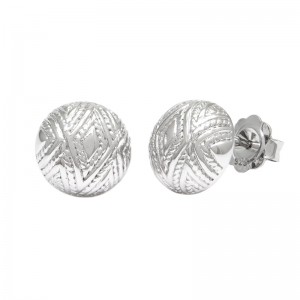 Sterling Silver Tapiceria Silver Earring