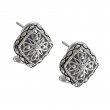 Silver Diamond Earrings