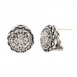 Silver Diamond Earrings