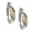 18K/Silver Diamond Earrings