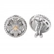 18K/Silver Diamond Earrings