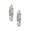 18K/Silver Diamond Earrings