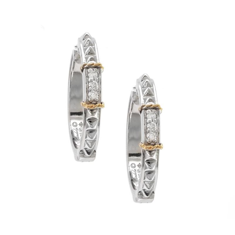 18K/Silver Diamond Earrings
