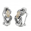 18K/Silver Diamond Earrings