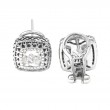 Silver White Topaz Earrings