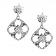Silver Diamond Earrings