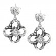 Silver Diamond Earrings