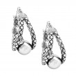 Silver Diamond Earrings