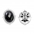 Silver Onyx Earrings