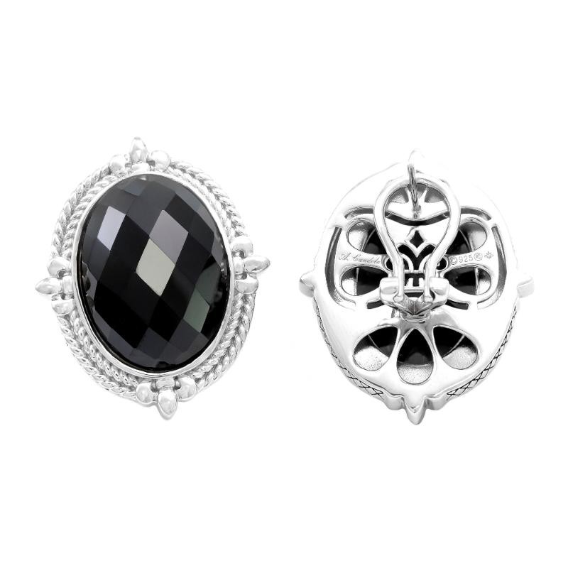 Silver Onyx Earrings