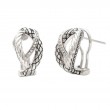 Silver Diamond Earrings