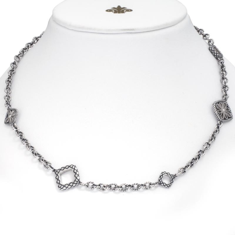 Silver Link Necklace (22