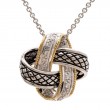 18K/Silver Diamond Necklace