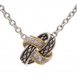 18K/Silver Diamond Necklace
