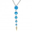 18K/Silver Blue Topaz Necklace