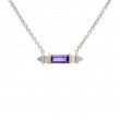 18K/Silver Amethyst Necklace