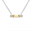 18K/Silver Citrine Necklace