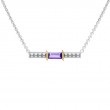 18K/Silver Amethyst Necklace