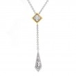 18K/Silver Diamond Necklace
