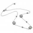 Silver Diamond Necklace (18