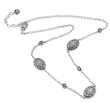 Silver Diamond Necklace (18