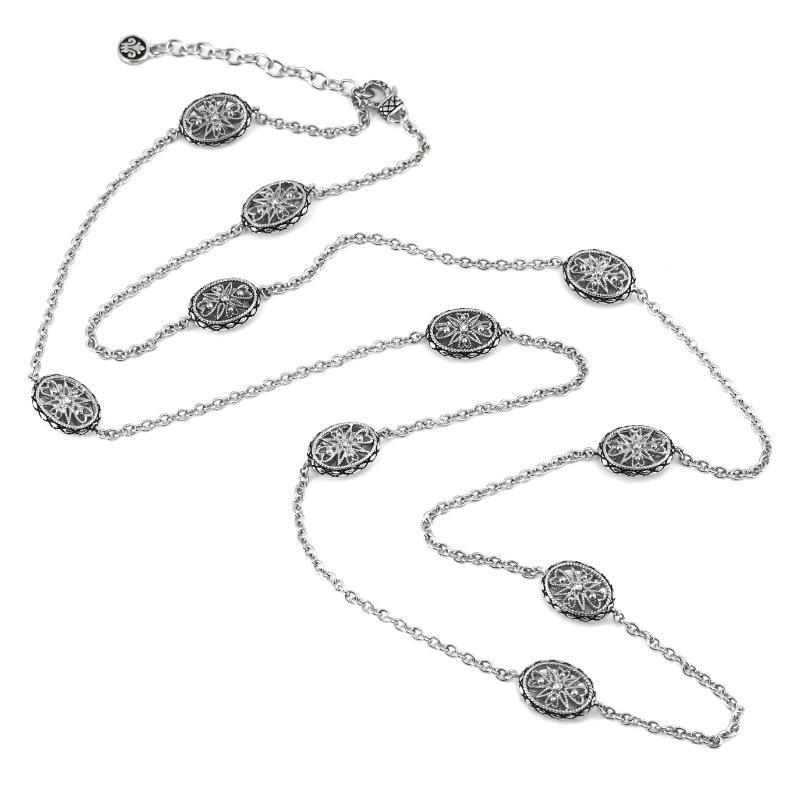 Silver Diamond Necklace (36