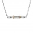 18K/Silver Diamond Necklace