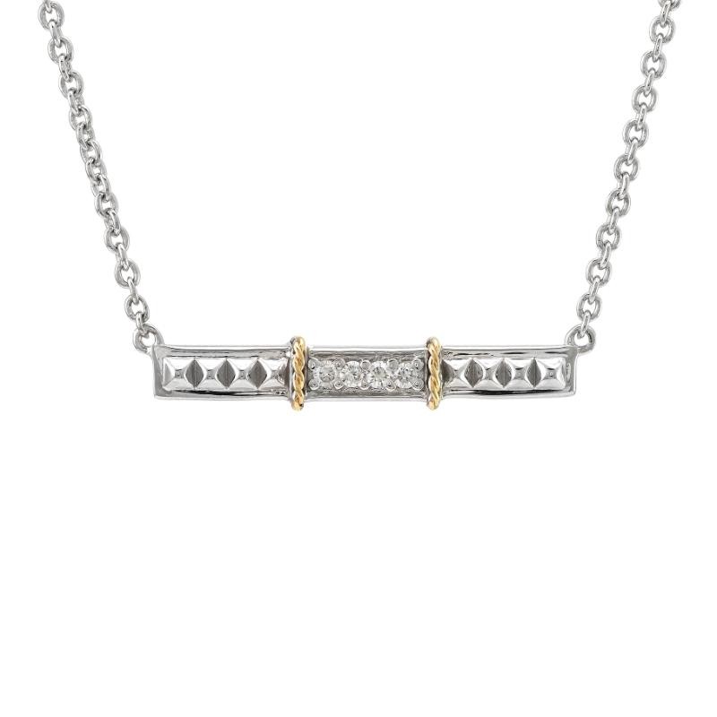 18K/Silver Diamond Necklace