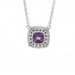 Silver Amethyst Necklace