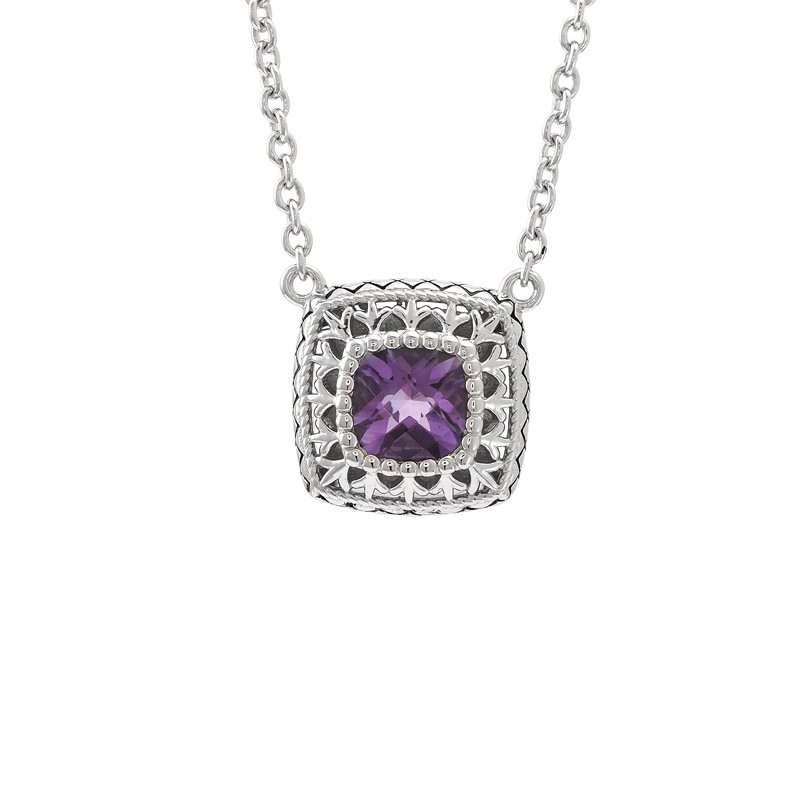 Silver Amethyst Necklace